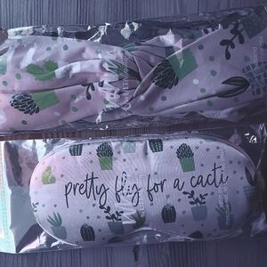 WHIM by ULTA BEAUTY Spa Headband AND Satin Eye Mask. NEW!!